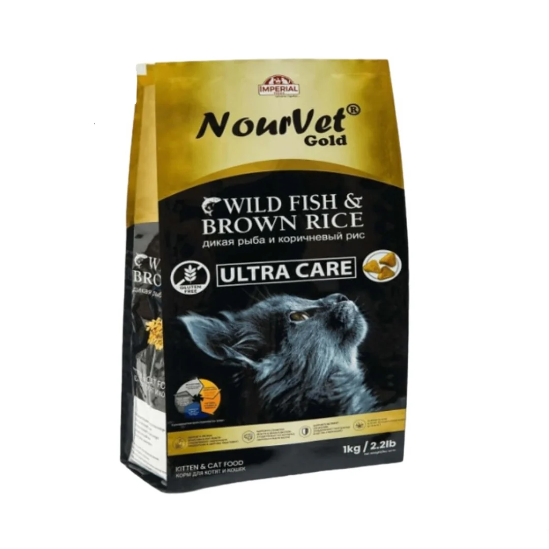NourVet Gold Ultra Care Cat Food – 1Kg Pack