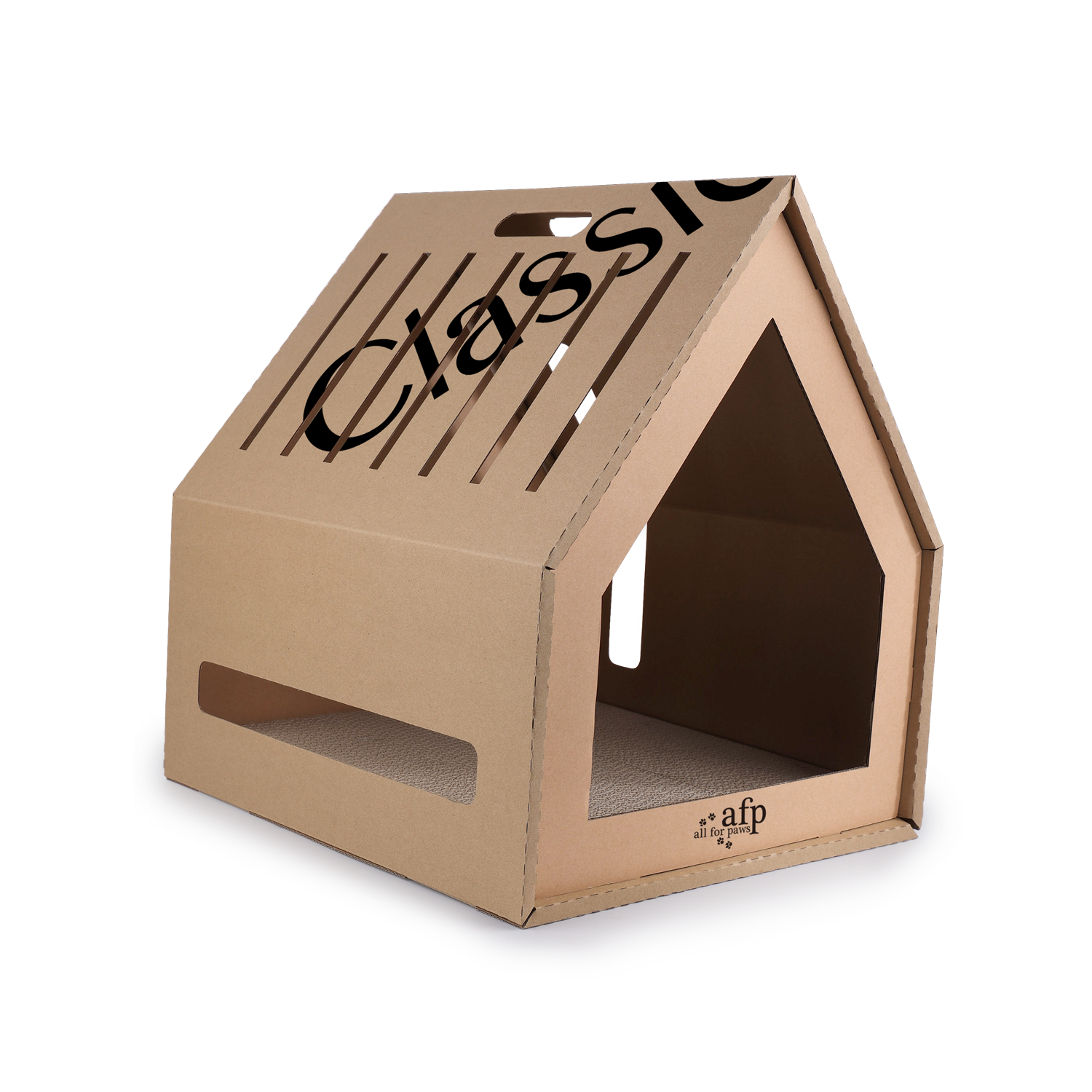 Home Sweet Home Cardboard Hideaway Scratcher