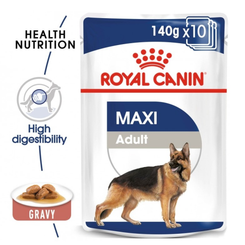 SIZE HEALTH NUTRITION MAXI ADULT (WET FOOD - POUCHES)1x140g