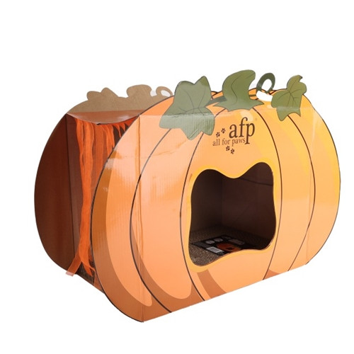 Pumpkin Cat Scratcher Cave