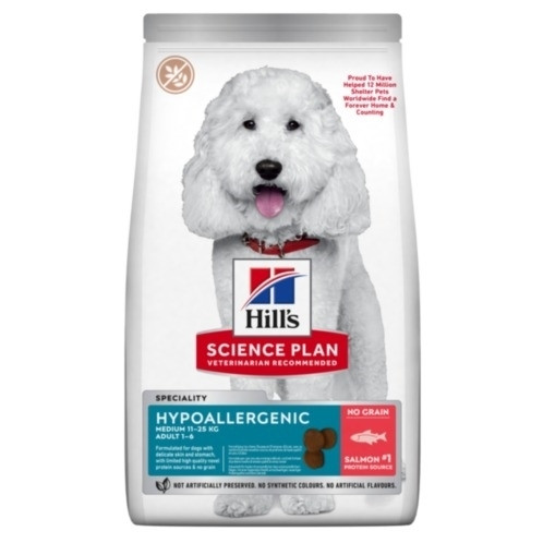 Hill’s Science Plan Hypoallergenic Medium Breed Adult Dry Dog Food With Salmon 2.5kg