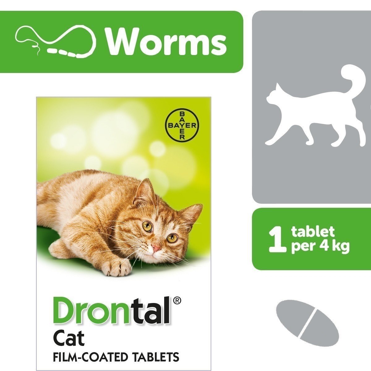 Drontal Cat Deworming Tablet (1 Tablet)