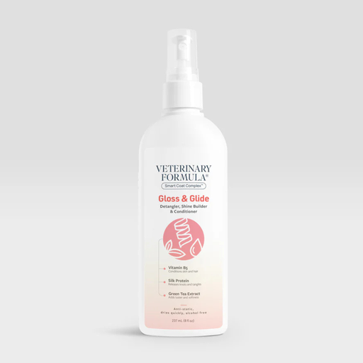 Synergy Labs Veterinary Formula Gloss and Glide Detangler, Shine Builder & Conditioner 8 oz -236 ml