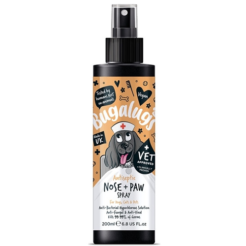 Bugalugs Antiseptic Paw & Nose Spray 200ml (6.8 Fl Oz)