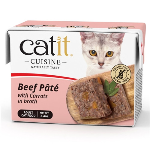 Catit Cuisine Beef Pate with Carrots, 95g Tetra