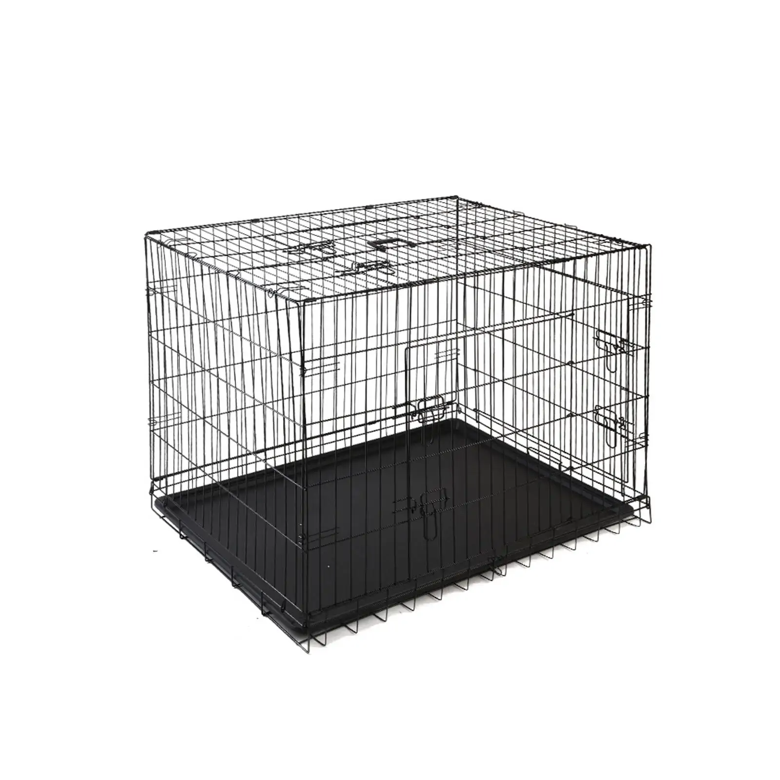 Pet Cage 2205–(67*46*48cm) Black Big & Secure Cage for Small & Medium Pets
