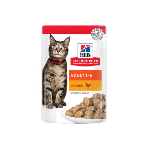 Hill’s Science Plan Adult Wet Cat Food Chicken Pouches