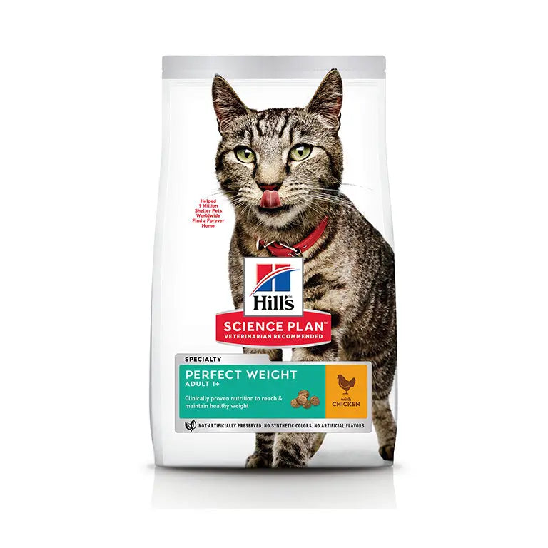 HILL'S SCIENCE PLAN PERFECT WEIGHT ADULT CAT FOOD WITH CHICKEN