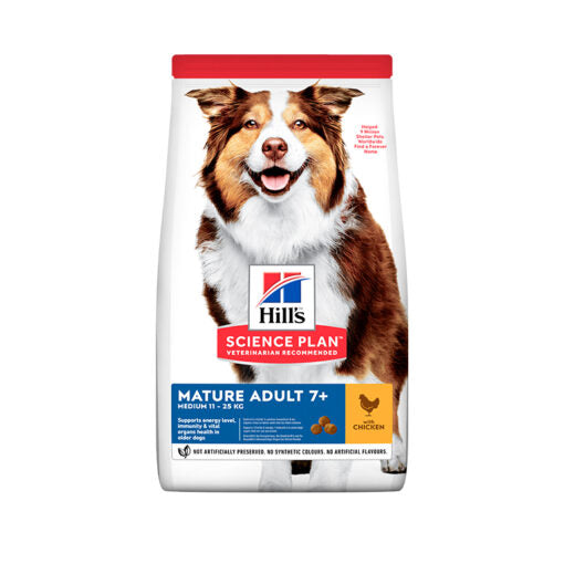 Hill's Science Plan Medium Mature Adult 7+ Dog Food with Chicken