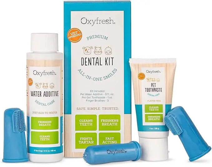 OXYFRESH PREMIUM PET DENTAL KIT FOR DOGS & CATS