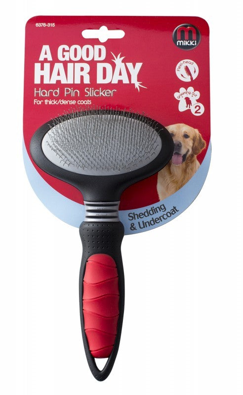 Hard Pin Slicker for thick & dense Coats - Large