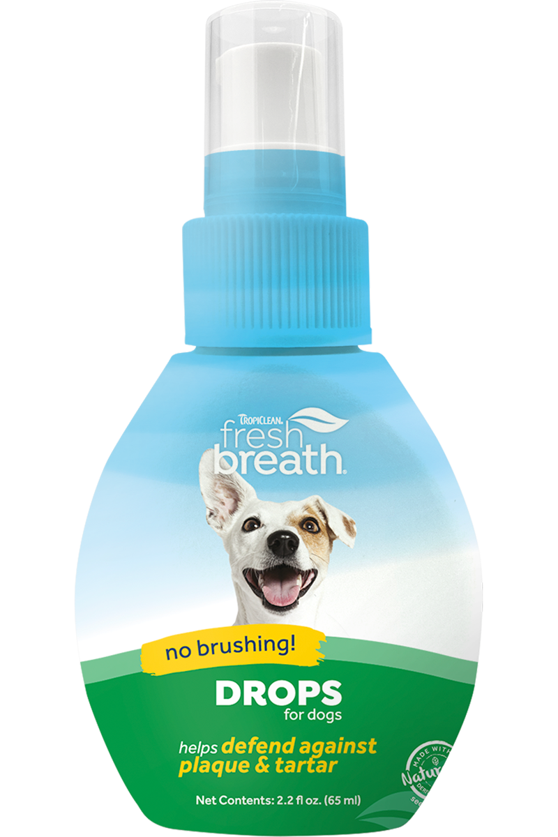TropiClean Fresh Breath by TropiClean Drops for Dogs Display