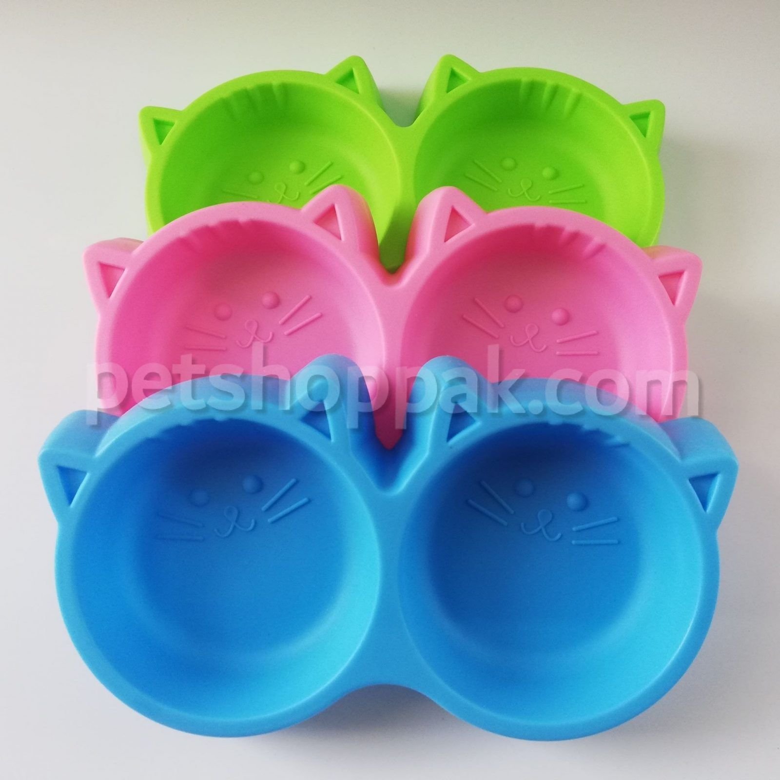 Meow face double bowl