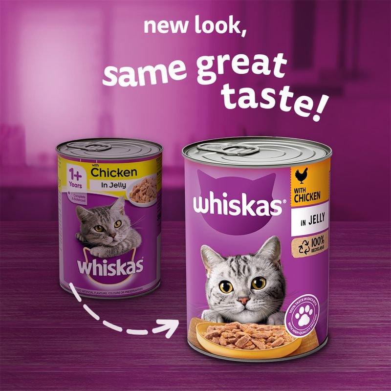 Whiskas Jelly Tin-Chicken (390g)