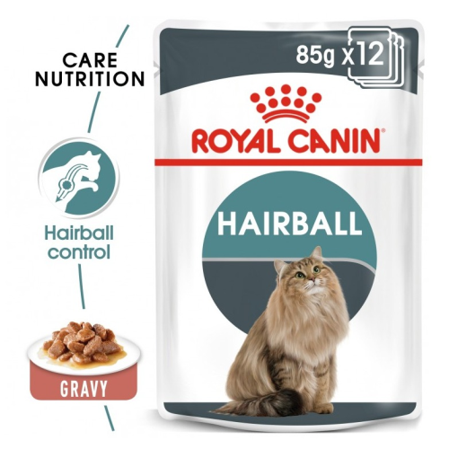 FELINE CARE NUTRITION HAIRBALL GRAVY (WET FOOD - POUCHES)1X85G