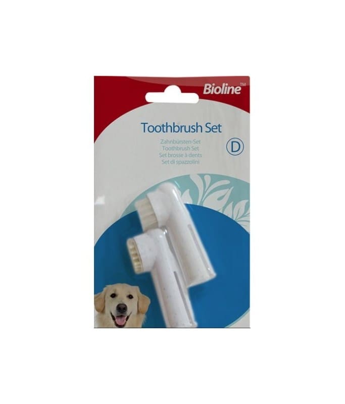 Bioline Finger Tooth Brush Set[Weight – 100G, Count – 2]