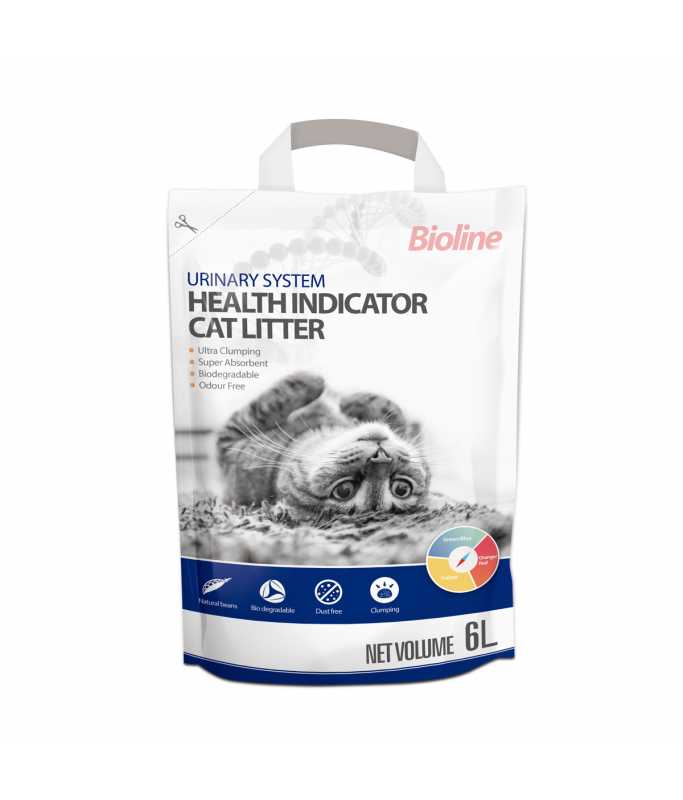 Bioline Urinary System Health Indicator Cat Litter 6L[Volume – 6L]