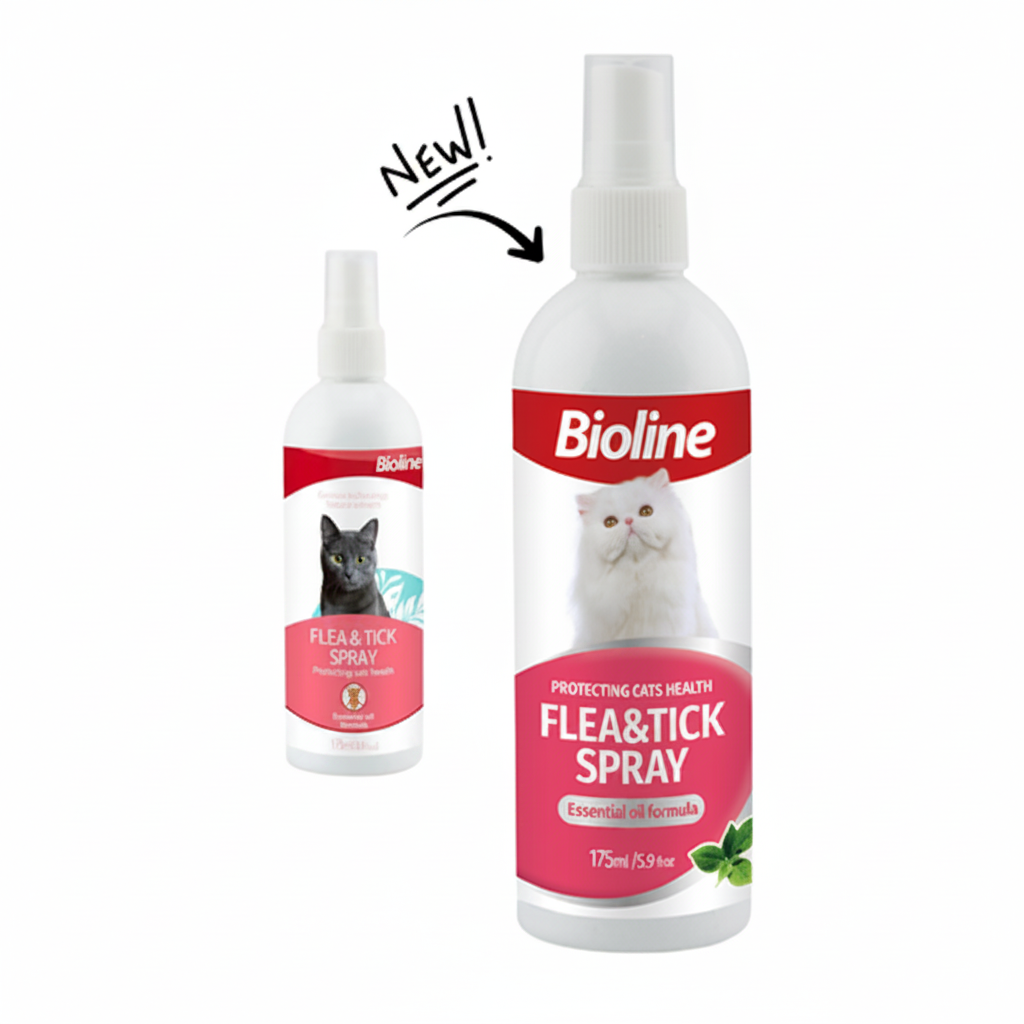 Bioline Flea and Tick Spray for Cat 175 ml