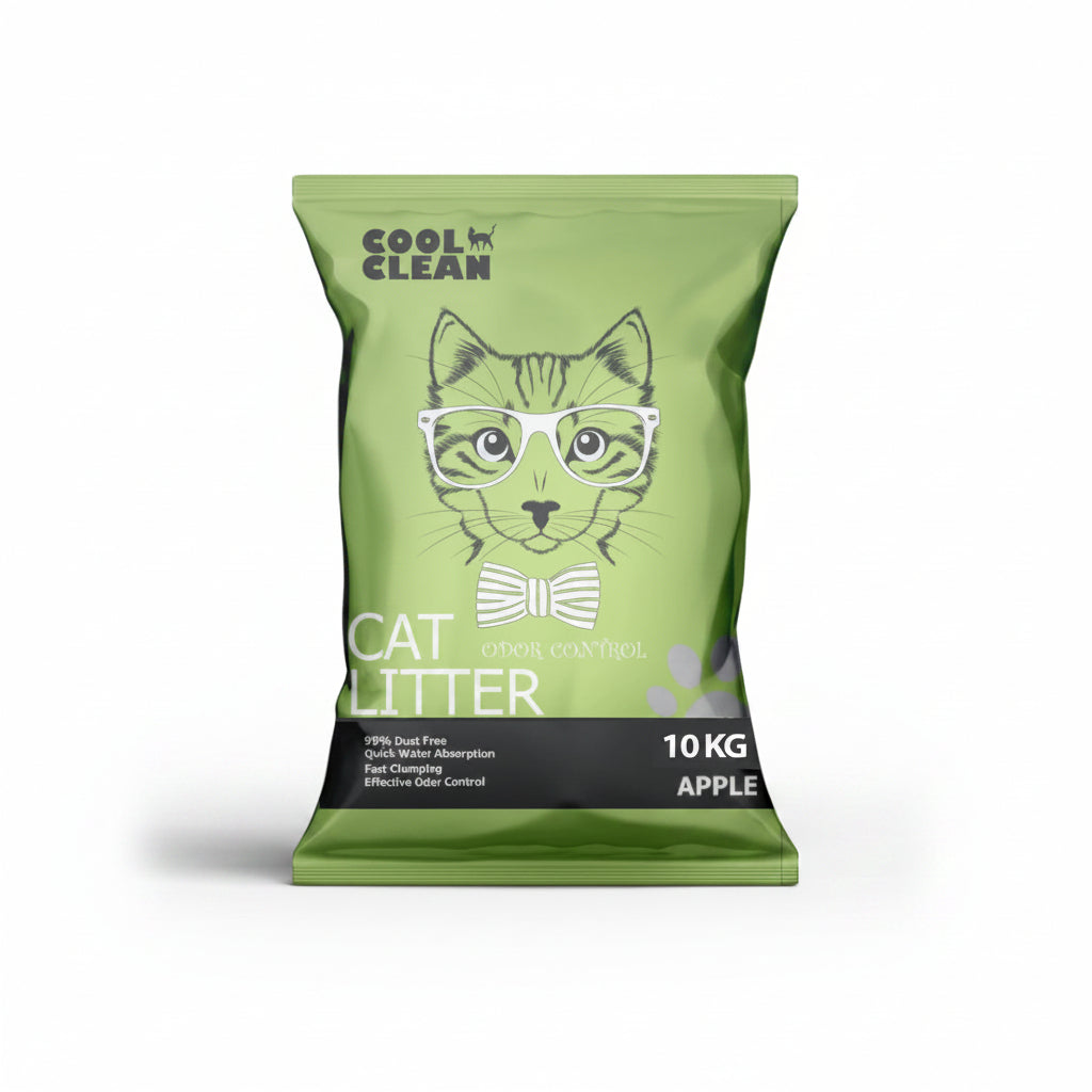 Cool Clean Clumping Cat Litter[Weight - 10kg, Flavor - Apple]