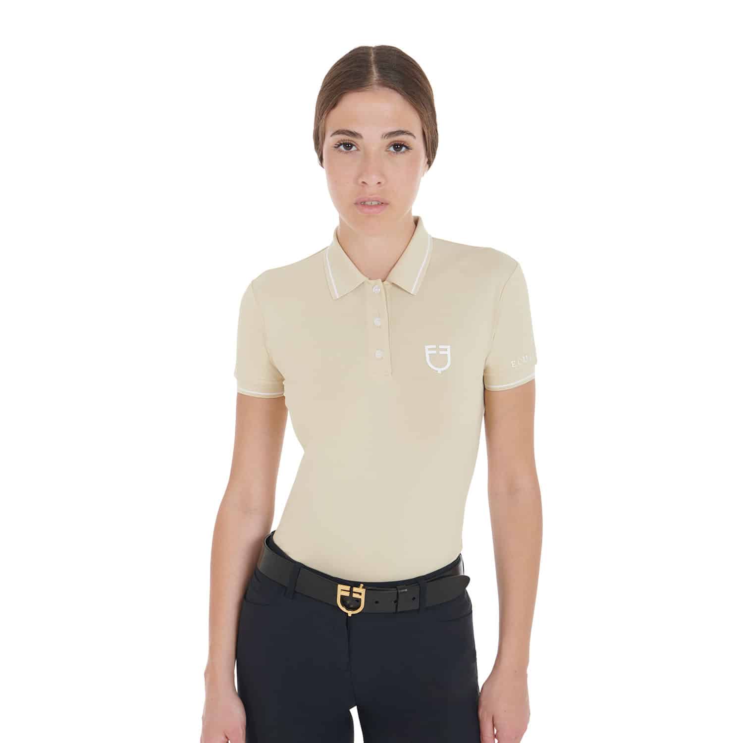 Equestro Women’s Donna Slim Fit Polo Shirt