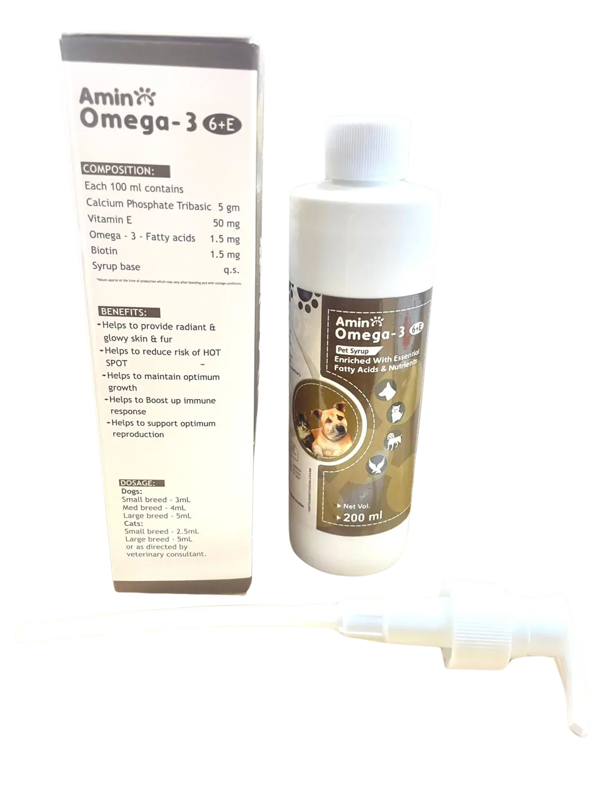 AMINO OMEGA-3 PET SYRUP 200ml