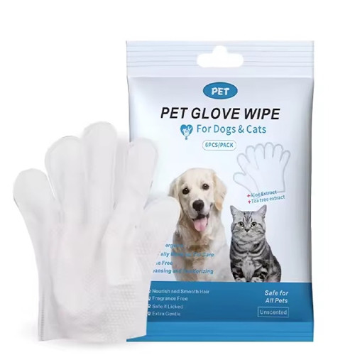 Pet Glove Wipe For Dogs & Cats