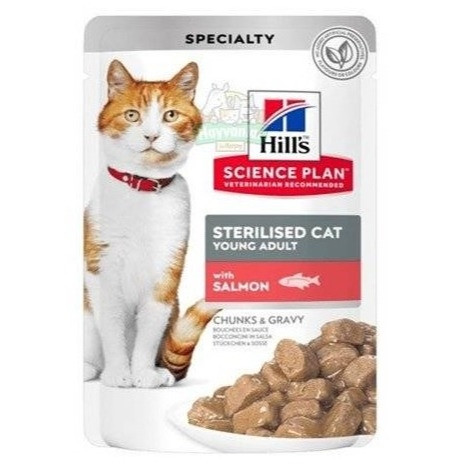 Hills Science Plan Cat Wet Food Sterilised Salmon 85G