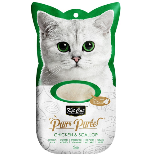 Kit Cat Purr Puree Chicken & Scallop