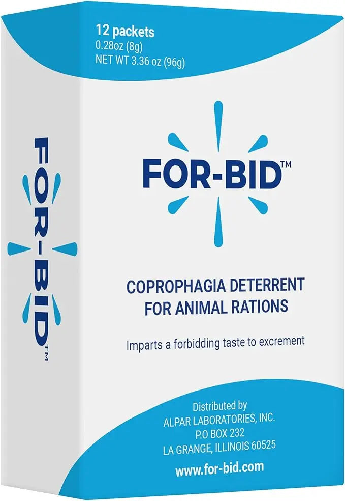 For-Bid Stool Eating Deterrent For Dogs and Cats 12 Sachets