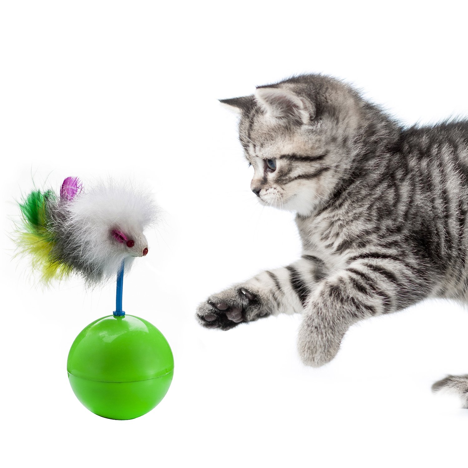 CAT BALL WITH MOUSE TOY