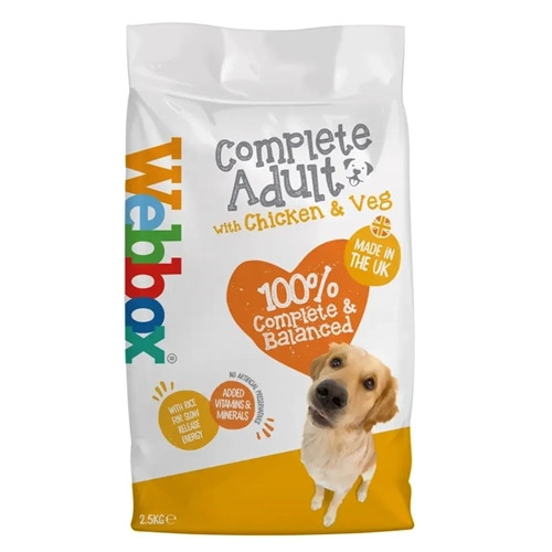 Webbox Complete Adult Chicken & Vegetable Dry Dog Food (2.5 Kg)