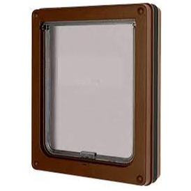 MATE LOCKABLE DOG DOOR M BROWN