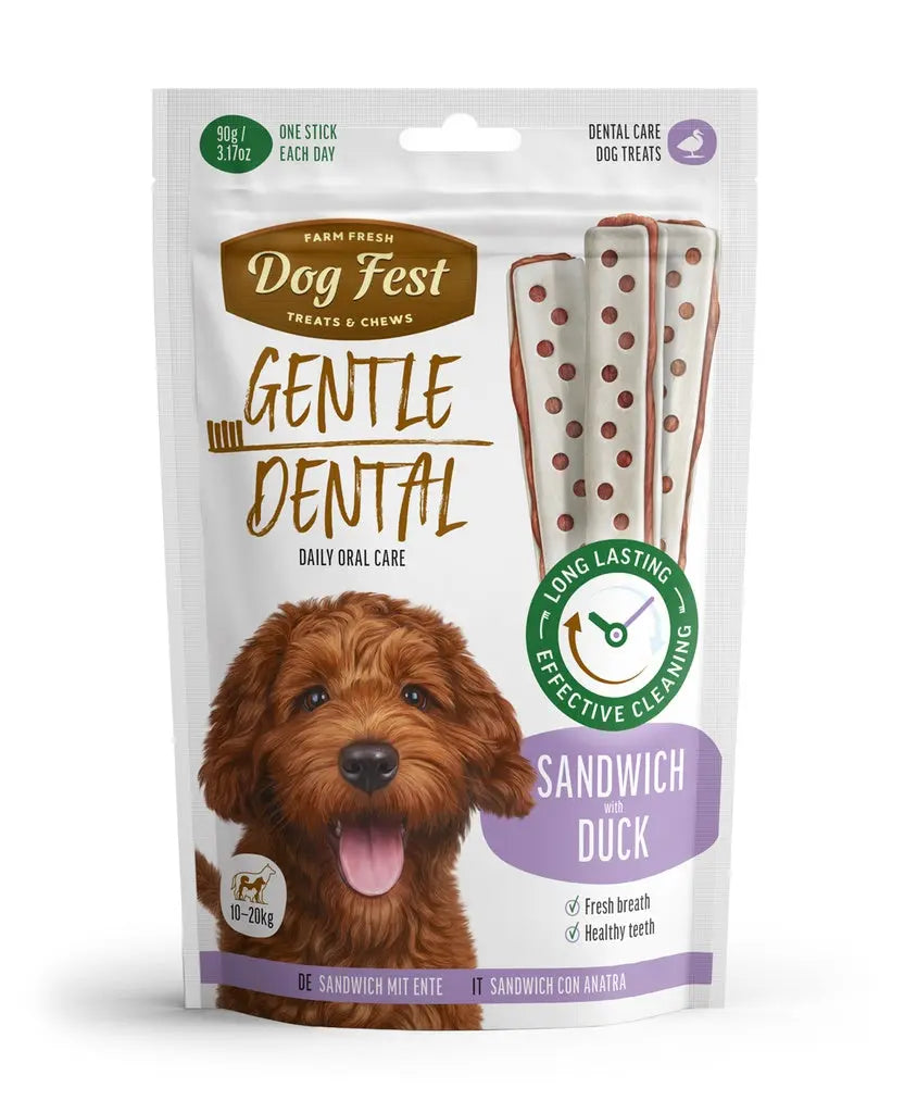 DOG FEST DENTAL TREATS FOR ADULT DOGS SANDWICH 90G