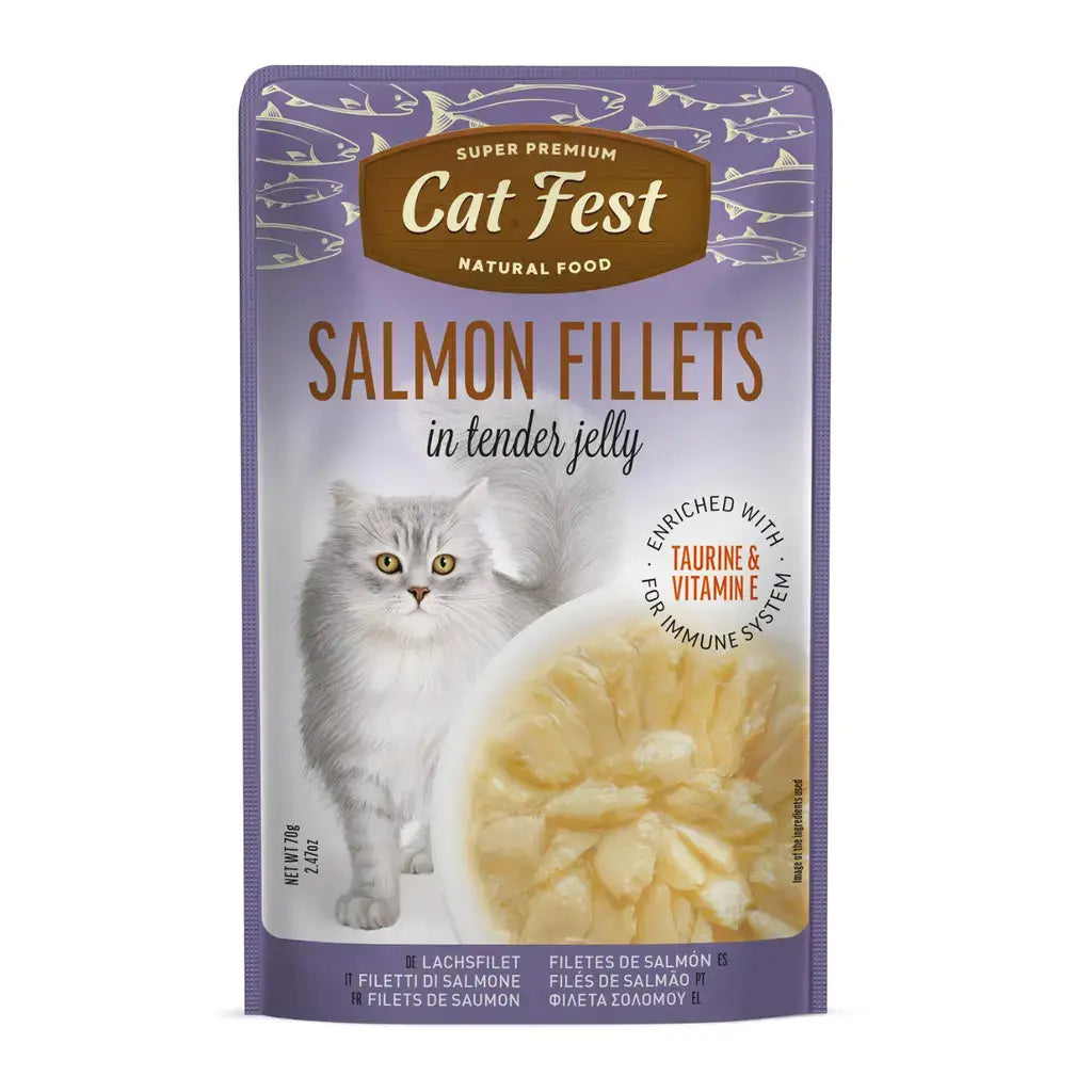 Cat Fest Salmon In Tender Jelly For Cats 70g