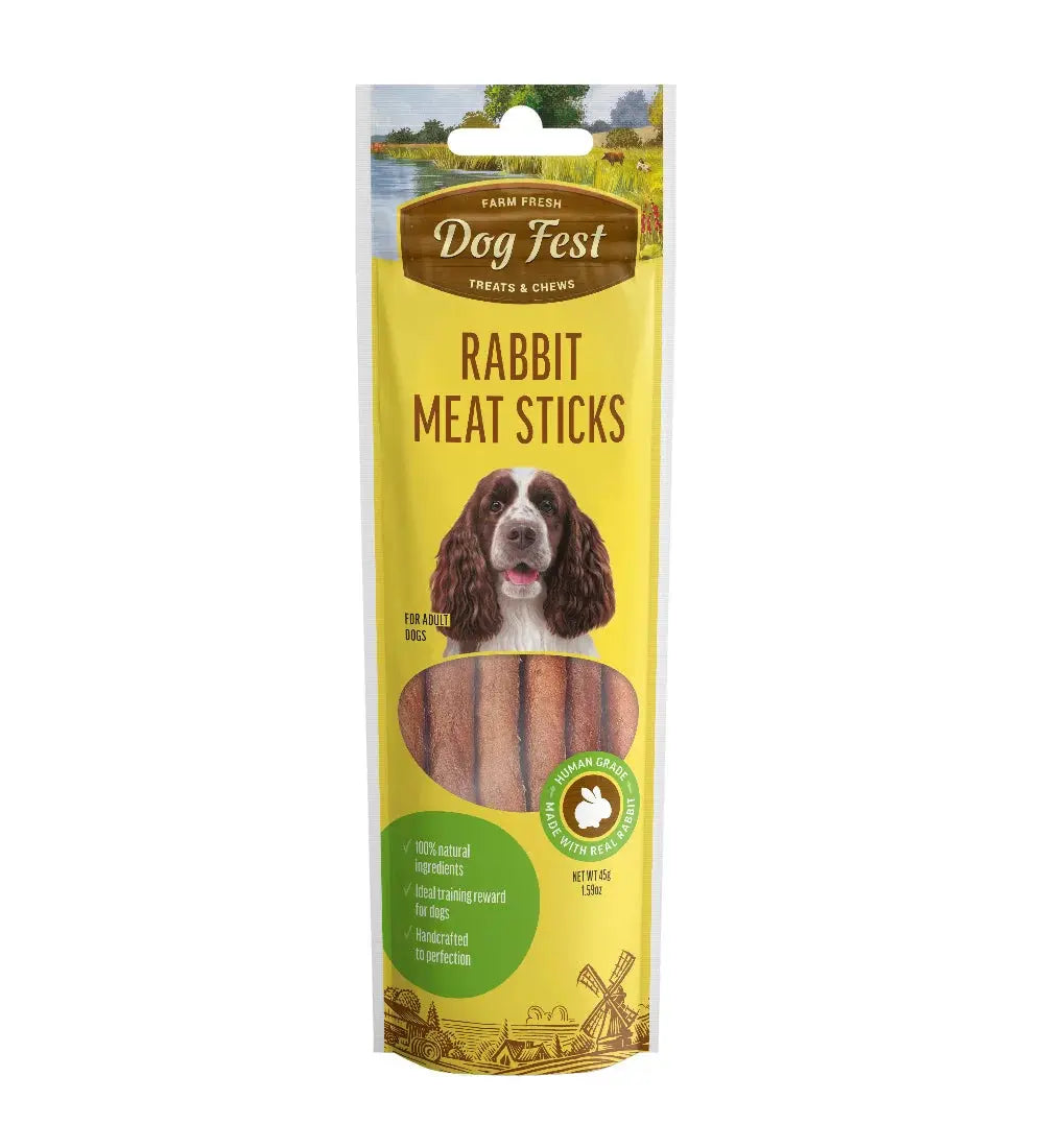 DOG FEST MEAT STICKS FOR ADULT DOGS 45G