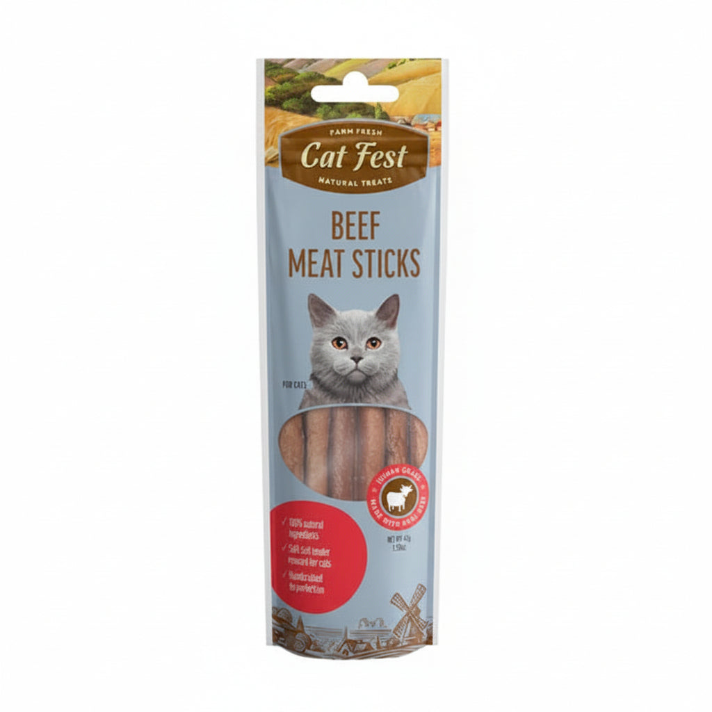 Cat Fest Meat Sticks Beef For Cat[Weight - 45g]