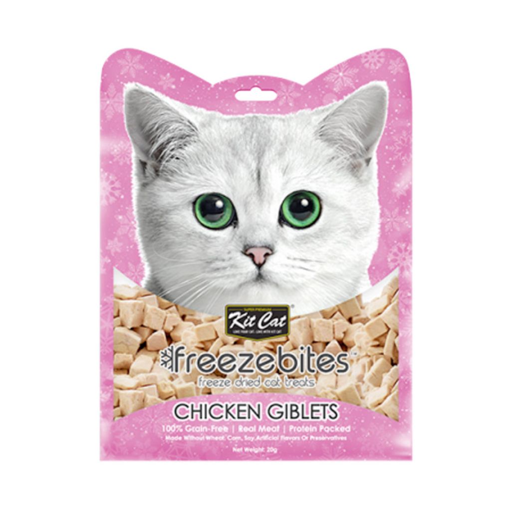 Kit Cat Freezebites Chicken Giblets 20g – Natural Single-Ingredient Cat Treats