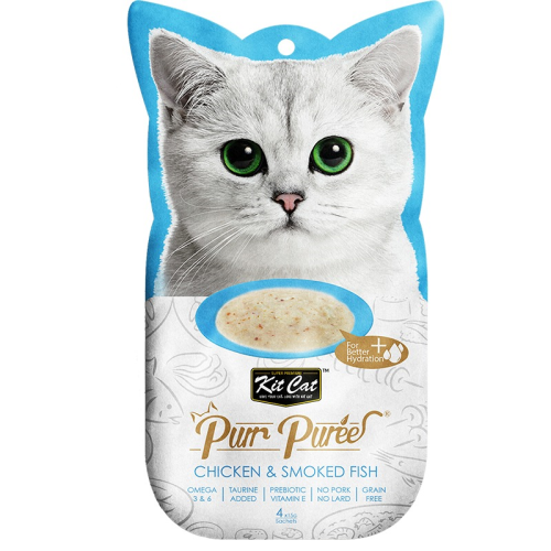 Kit Cat Purr Puree Chicken & Smoked Fish