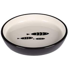 FEEDING AND DRINKING BOWL CAT SARDI CERAMIC