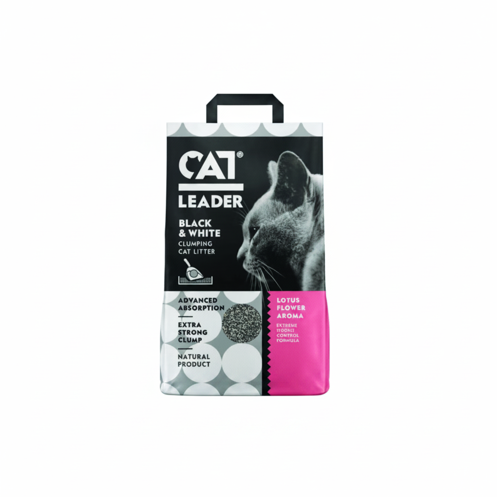 Geohellas Cat Leader Clumping Black&white OA Lotus Flower[Weight - 5kg]