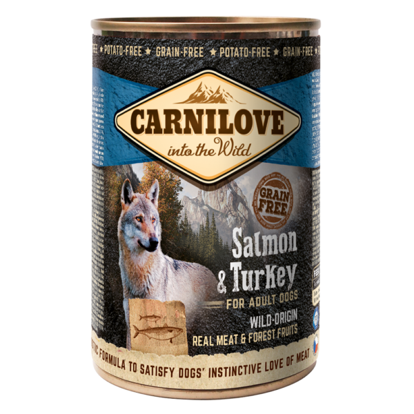 CARNILOVE Salmon & Turkey For Adult Dogs (400gr Can)