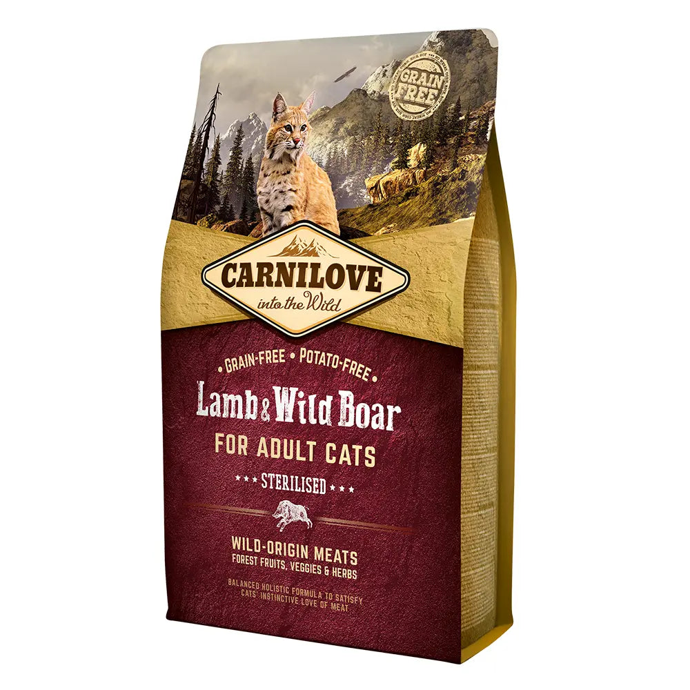 CARNILOVE LAMB & WILD BOAR FOR ADULT CATS