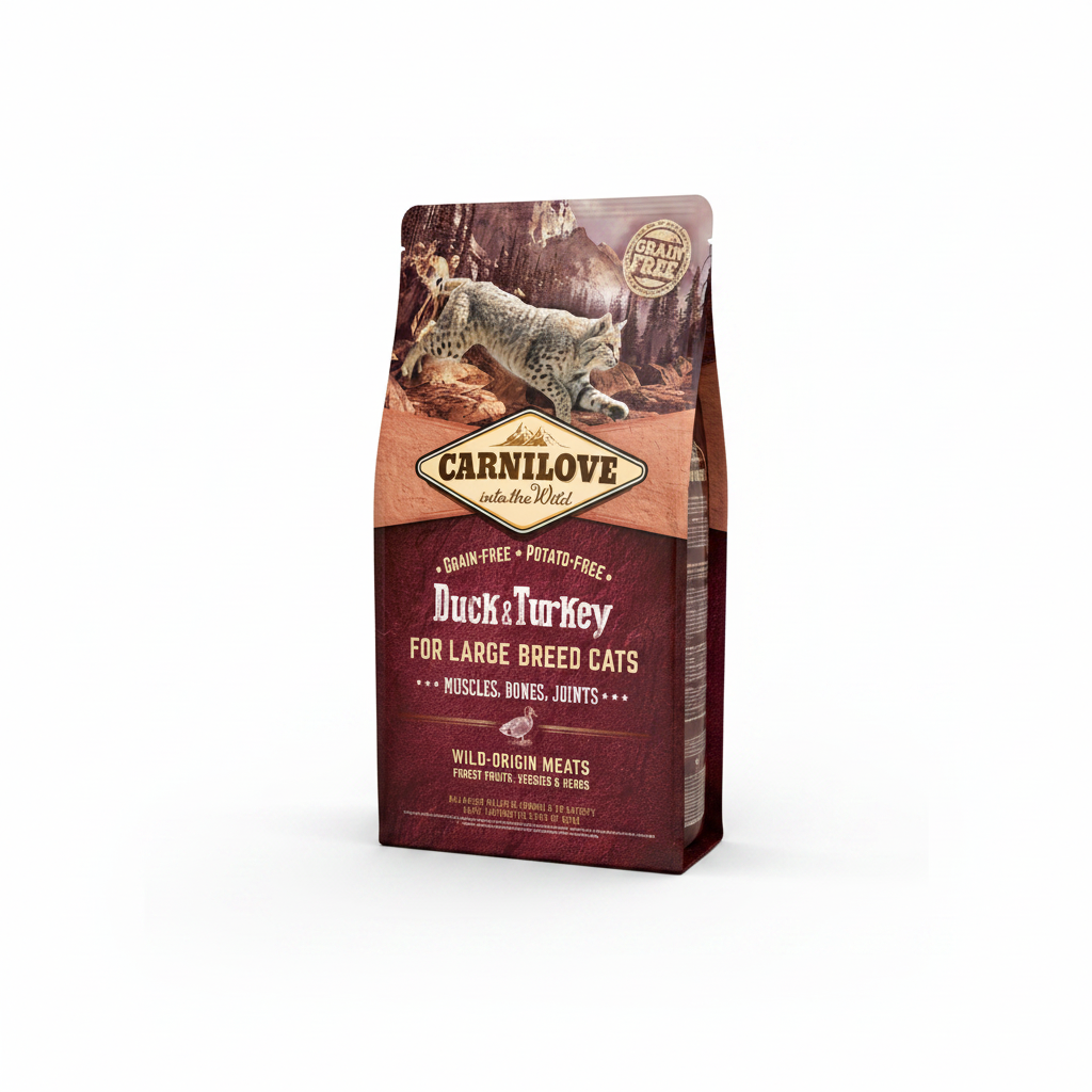 Carnilove Duck & Turkey for Large Breed Adult Cats 2kg