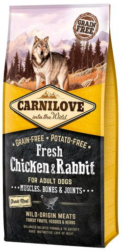 CARNILOVE CHK&RABB ADULT DOG 12KG