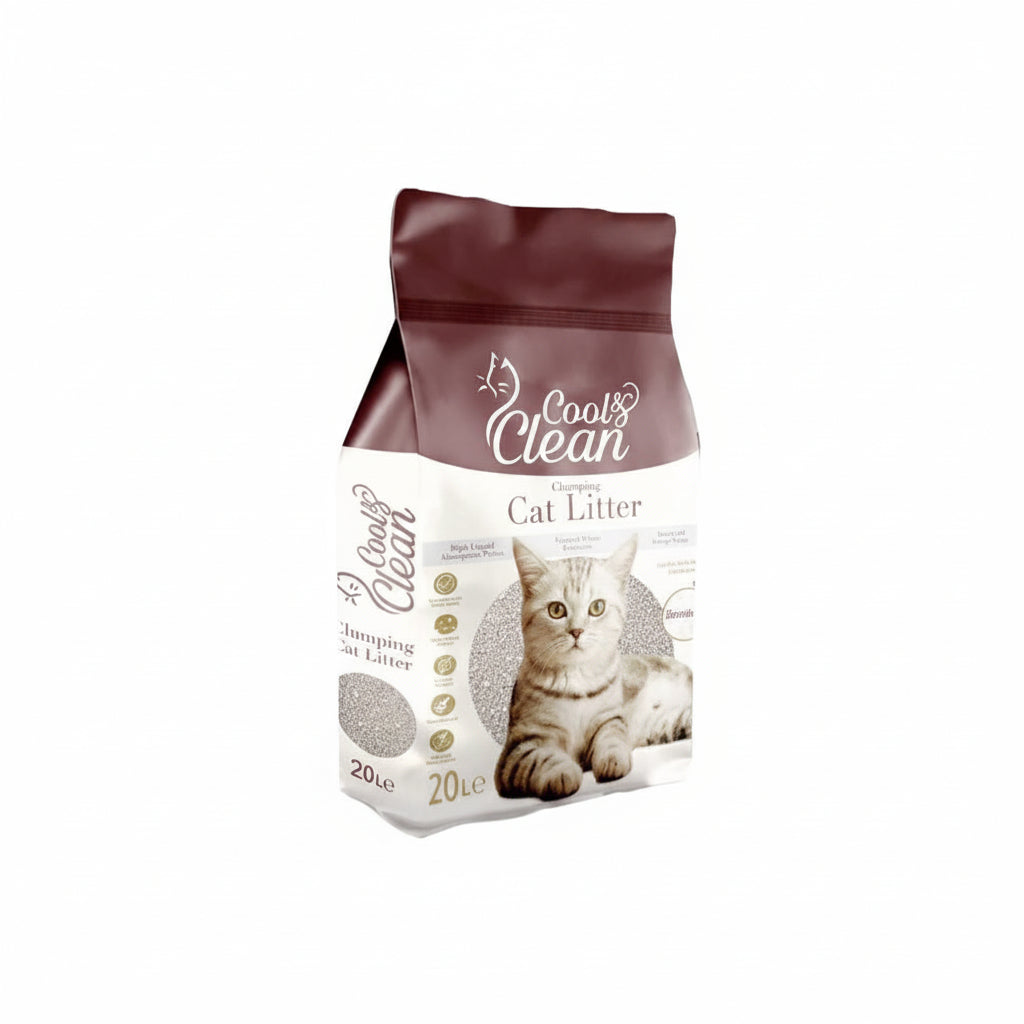 Patimax Cool & Clean Clumping Cat Litter 20L[Flavor - Baby Powder]