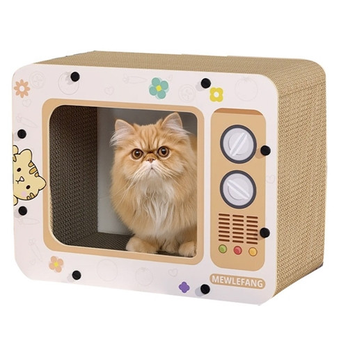 Saas Cat Scratching Board TV House 45*29*35CM