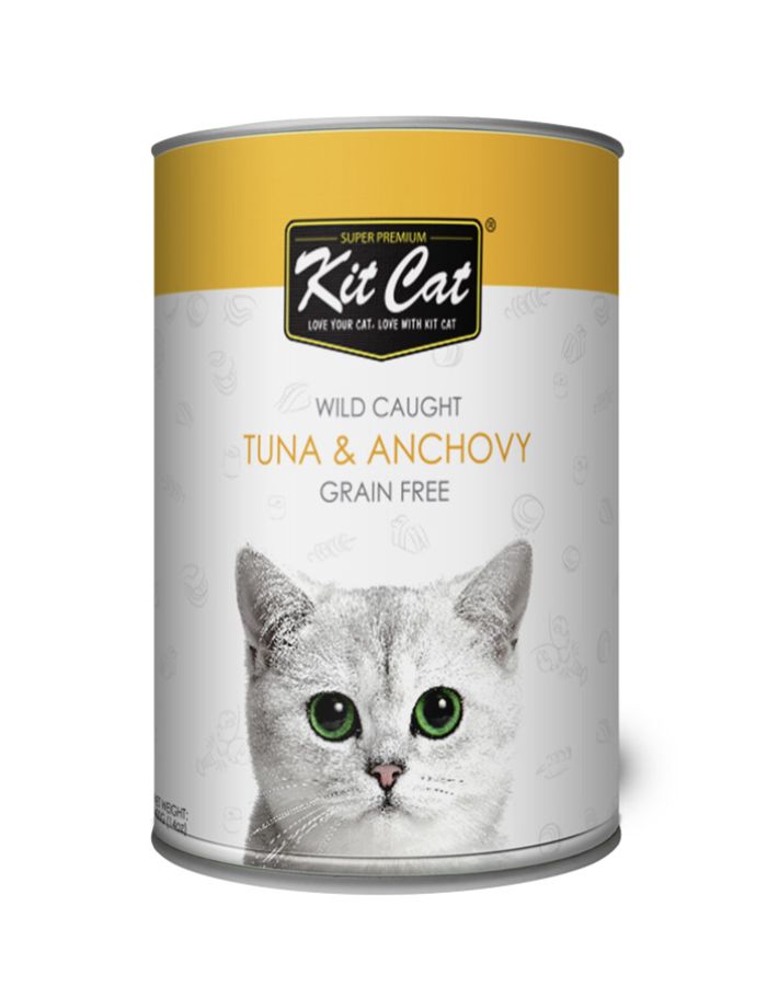 Kit Cat Wild Tuna with Anchovy 400g | Healthy Wet Cat Food