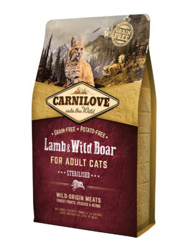CARNILOVE & WILD BOAR ADULT CAT 2KG
