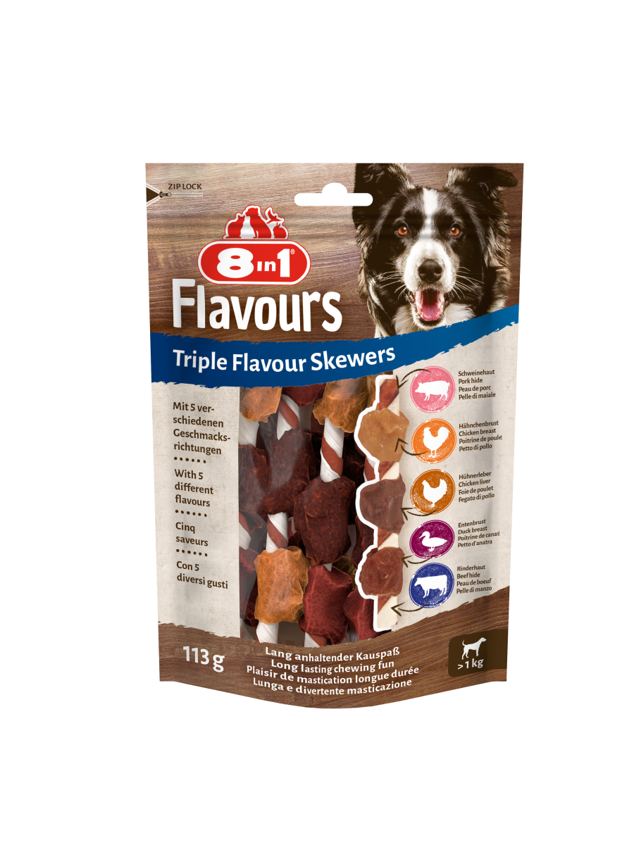 8in1 Triple Flavour Skewers 6pcs, 113 g