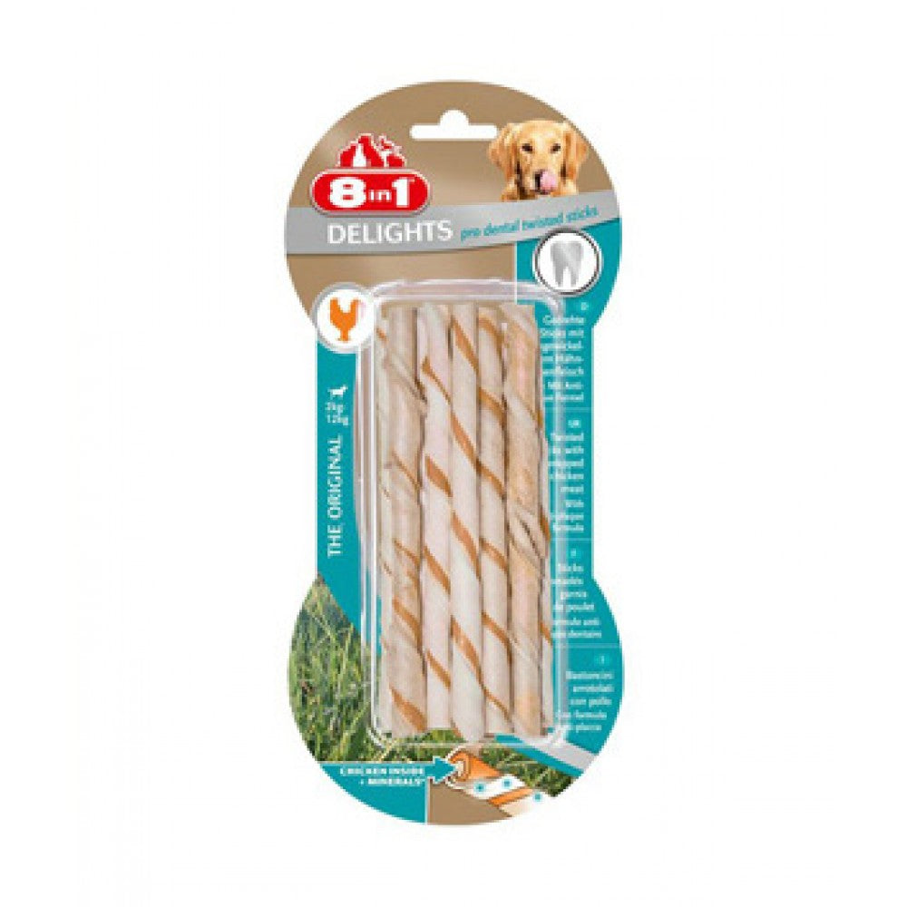 8in1 - Delights Pro Dental Twisted Sticks 10